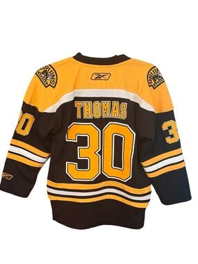 Boston Bruins Tim Thomas #30 Reebok Premier NHL Jersey Youth Small/Medium